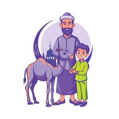 Kutsal Kurban El Adah İllüstrasyon