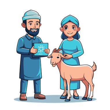 Kutsal Kurban El Adah İllüstrasyon