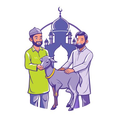 Kutsal Kurban El Adah İllüstrasyon