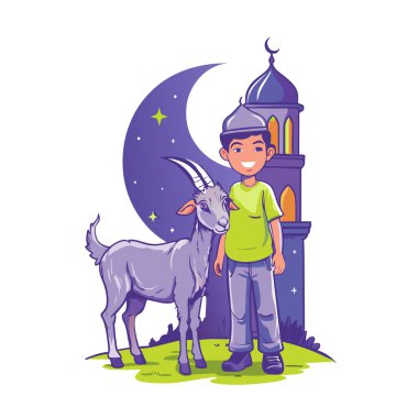 Kutsal Kurban El Adah İllüstrasyon