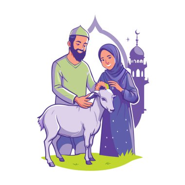 Kutsal Kurban El Adah İllüstrasyon