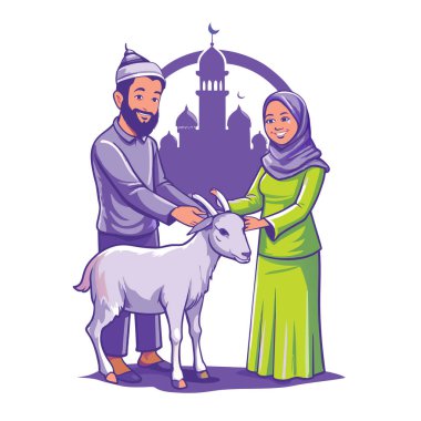 Kutsal Kurban El Adah İllüstrasyon