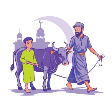 Kutsal Kurban El Adah İllüstrasyon