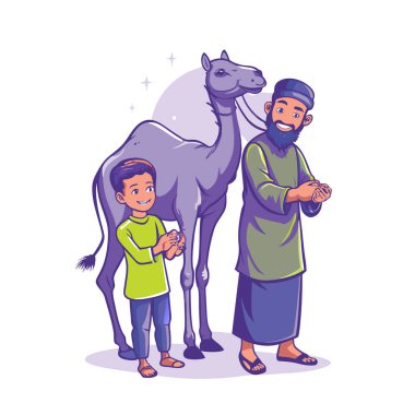 Kutsal Kurban El Adah İllüstrasyon