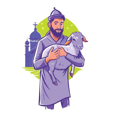 Kutsal Kurban El Adah İllüstrasyon