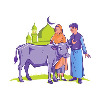 Kutsal Kurban El Adah İllüstrasyon