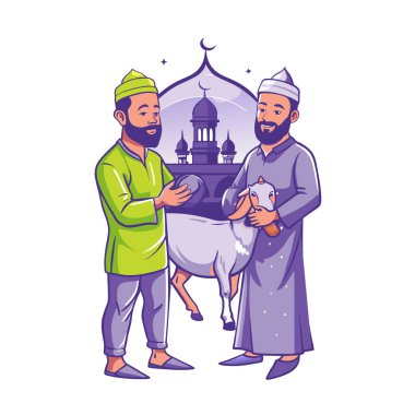 Kutsal Kurban El Adah İllüstrasyon