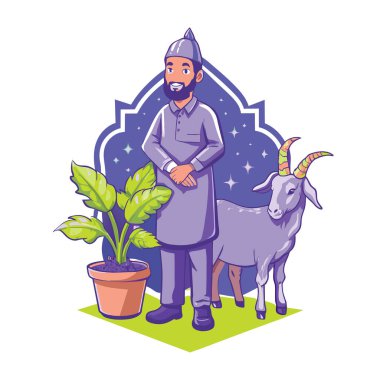 Kutsal Kurban El Adah İllüstrasyon