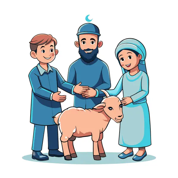 Kutsal Kurban El Adah İllüstrasyon