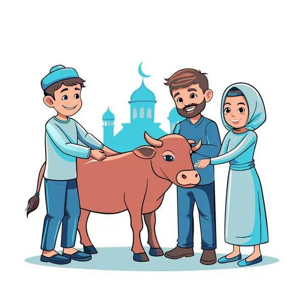 Kutsal Kurban El Adah İllüstrasyon