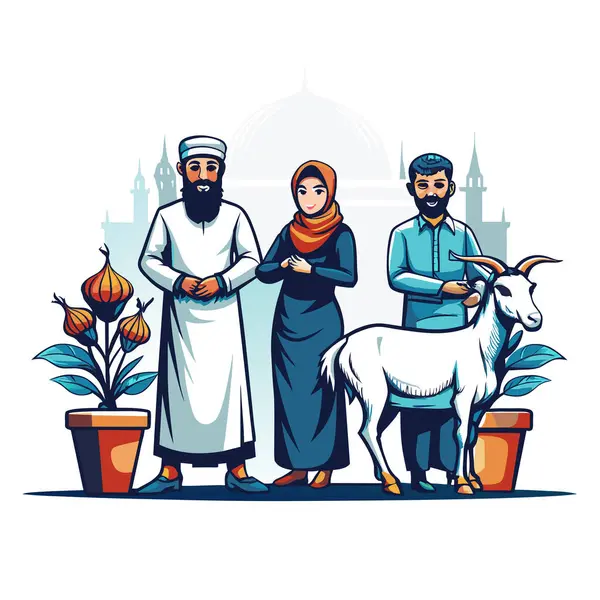 Kutsal Kurban El Adah İllüstrasyon