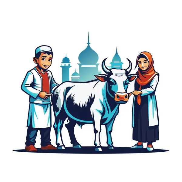 Kutsal Kurban El Adah İllüstrasyon