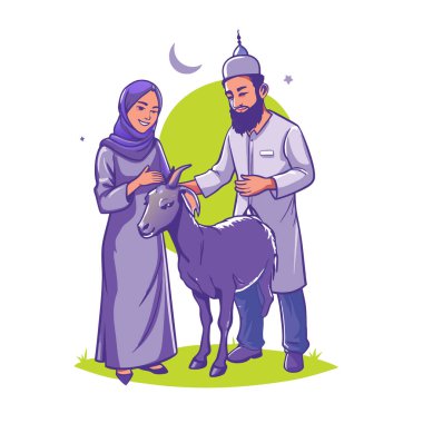 Kutsal Kurban El Adah İllüstrasyon