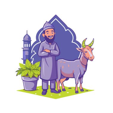 Kutsal Kurban El Adah İllüstrasyon