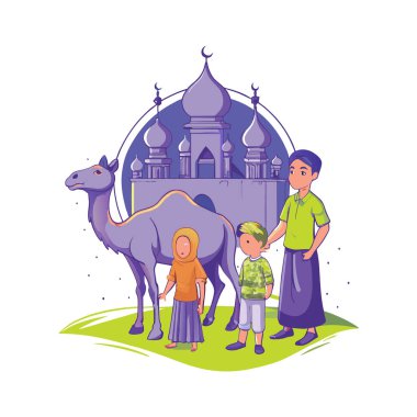 Kutsal Kurban El Adah İllüstrasyon