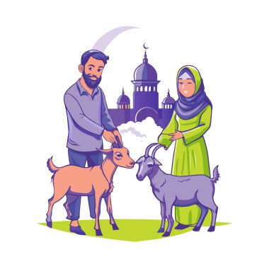 Kutsal Kurban El Adah İllüstrasyon