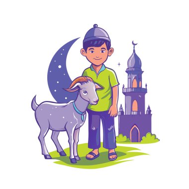 Kutsal Kurban El Adah İllüstrasyon