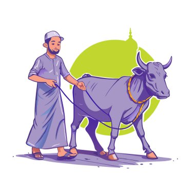 Kutsal Kurban El Adah İllüstrasyon