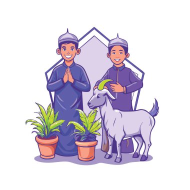 Kutsal Kurban El Adah İllüstrasyon