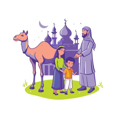 Kutsal Kurban El Adah İllüstrasyon