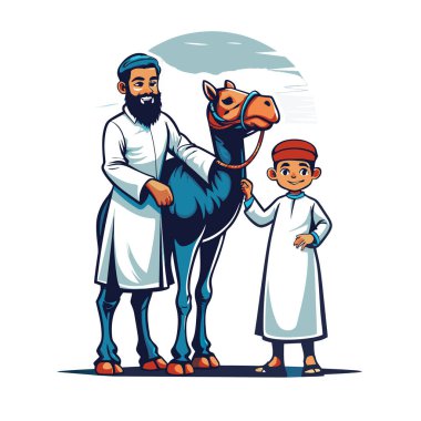 Kutsal Kurban El Adah İllüstrasyon