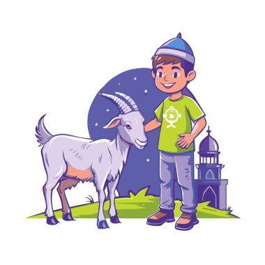 Kutsal Kurban El Adah İllüstrasyon