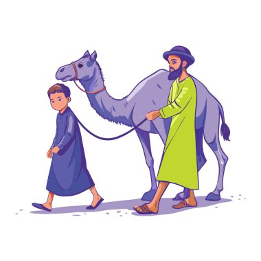 Kutsal Kurban El Adah İllüstrasyon