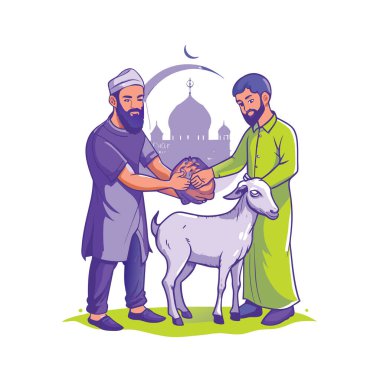 Kutsal Kurban El Adah İllüstrasyon