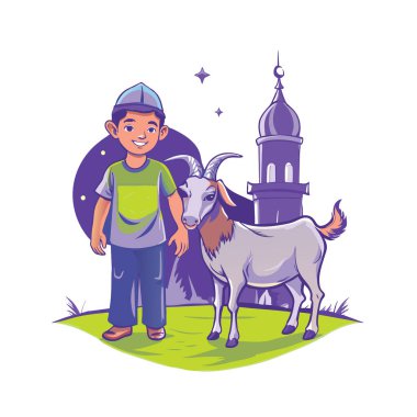 Kutsal Kurban El Adah İllüstrasyon