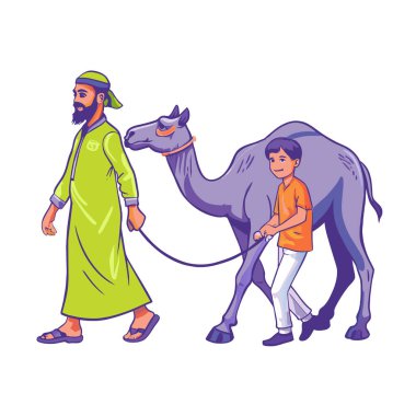 Kutsal Kurban El Adah İllüstrasyon