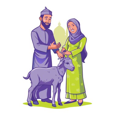 Kutsal Kurban El Adah İllüstrasyon