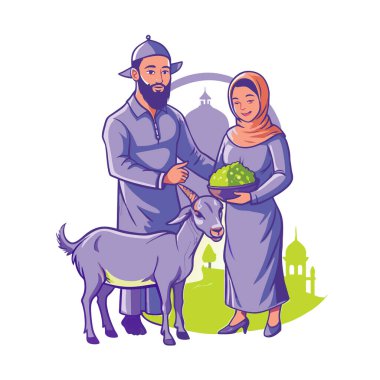 Kutsal Kurban El Adah İllüstrasyon