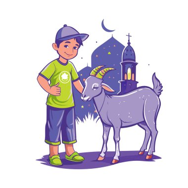 Kutsal Kurban El Adah İllüstrasyon