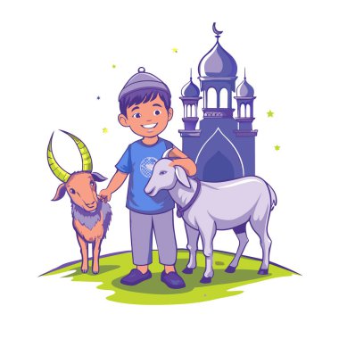 Kutsal Kurban El Adah İllüstrasyon