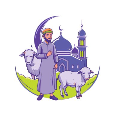 Kutsal Kurban El Adah İllüstrasyon