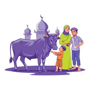 Kutsal Kurban El Adah İllüstrasyon