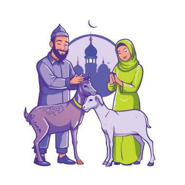 Kutsal Kurban El Adah İllüstrasyon