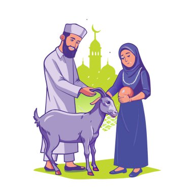 Kutsal Kurban El Adah İllüstrasyon