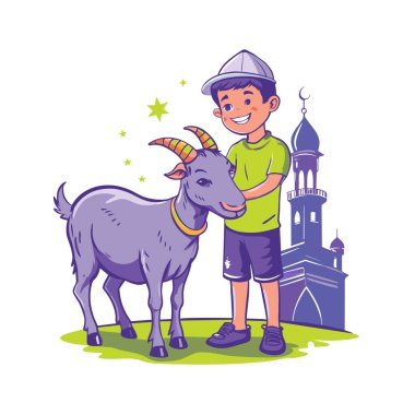 Kutsal Kurban El Adah İllüstrasyon