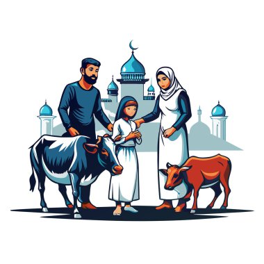 Kutsal Kurban El Adah İllüstrasyon