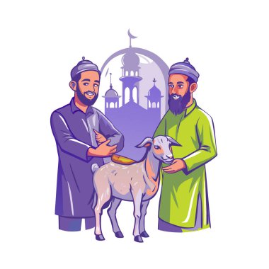 Kutsal Kurban El Adah İllüstrasyon