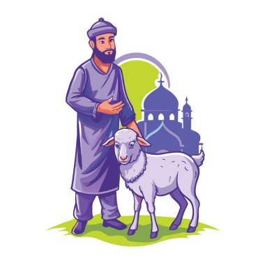 Kutsal Kurban El Adah İllüstrasyon