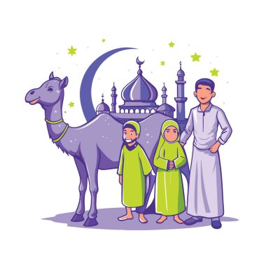 Kutsal Kurban El Adah İllüstrasyon