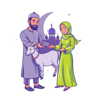 Kutsal Kurban El Adah İllüstrasyon