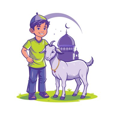 Kutsal Kurban El Adah İllüstrasyon