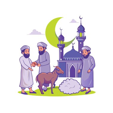 Kutsal Kurban El Adah İllüstrasyon