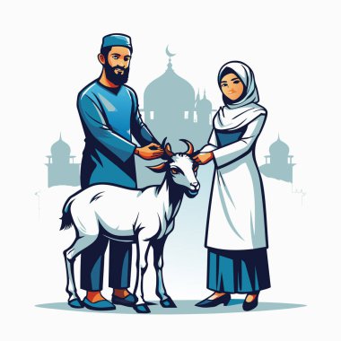 Kutsal Kurban El Adah İllüstrasyon