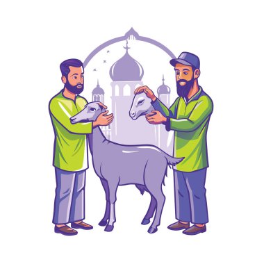 Kutsal Kurban El Adah İllüstrasyon
