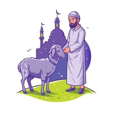 Kutsal Kurban El Adah İllüstrasyon