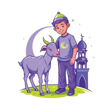 Kutsal Kurban El Adah İllüstrasyon